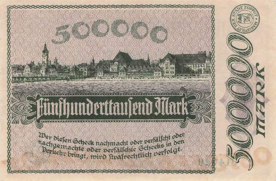 Zoppot 500000 Mark 1923